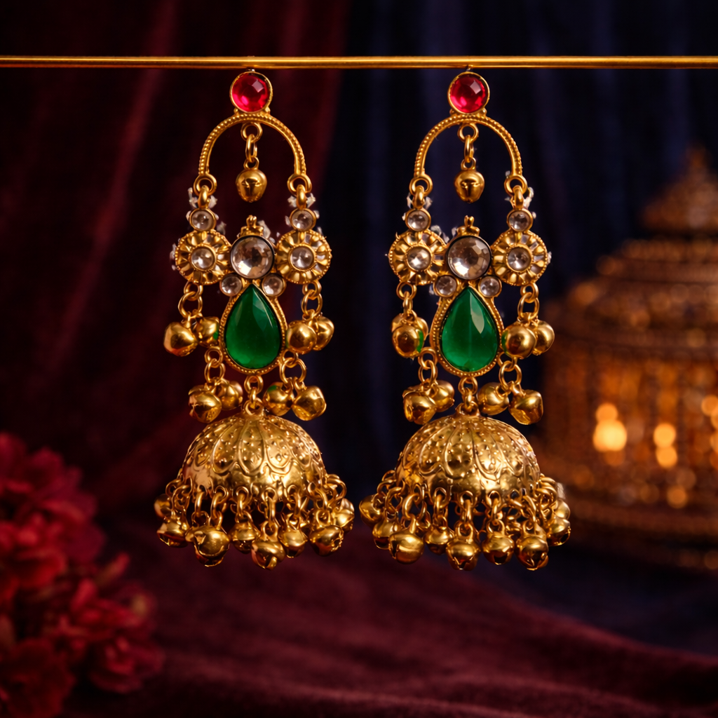 Meera Premium Kashmiri Jhumka