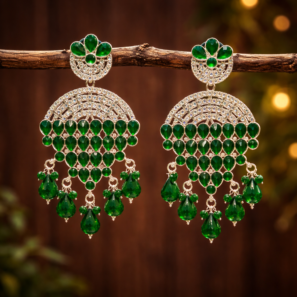 Aarika Royal Chandbali Earrings