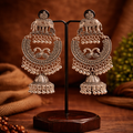 “Gajika Antique Oxidised Jhumka
