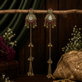 Noor Premium Kashmiri Earring-Rani