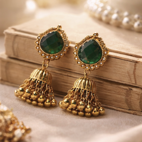 Meher Premium kashmiri Ghungroo Jhumka