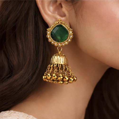 Meher Premium kashmiri Ghungroo Jhumka