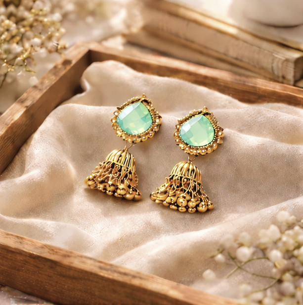Meher Premium kashmiri Ghungroo Jhumka