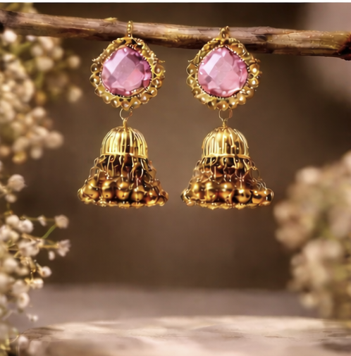 Meher Premium kashmiri Ghungroo Jhumka