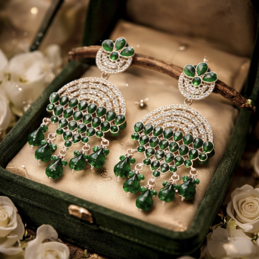 Aarika Royal Chandbali Earrings