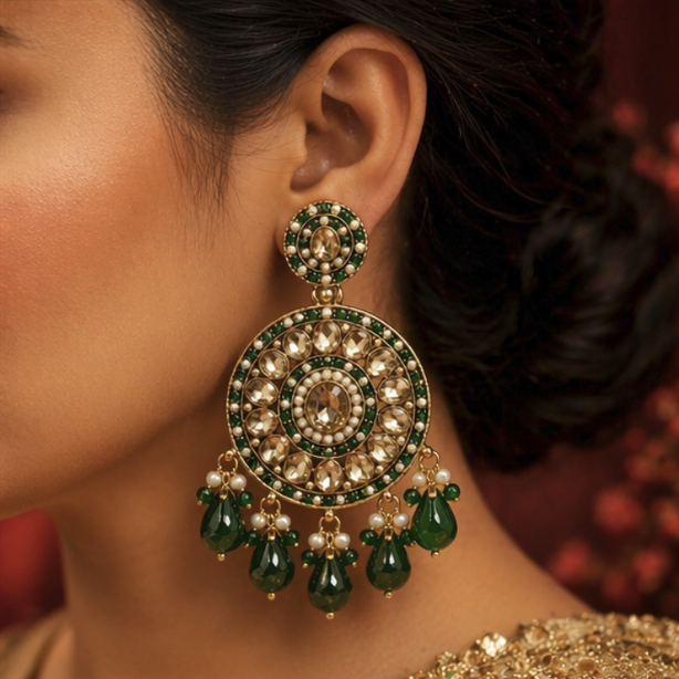 Mehfil Kundan Earrings