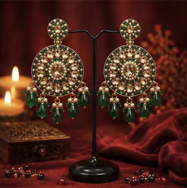 Mehfil Kundan Earrings