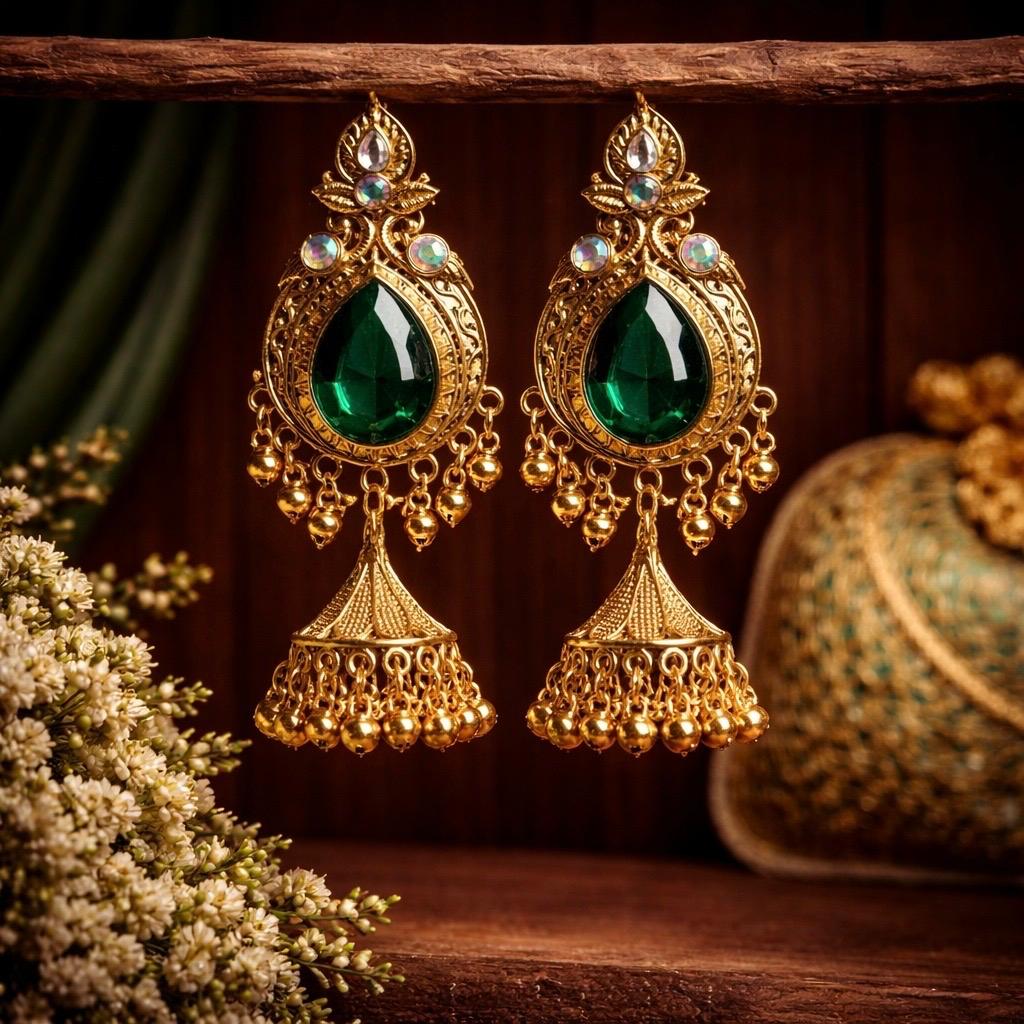 Seher premium Kashmiri Jhumkas
